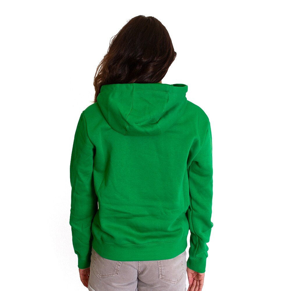 Classic Oregon O, Nike, Green, Hoodie, Cotton Blend, Women, Pullover, Sweatshirt, 795236